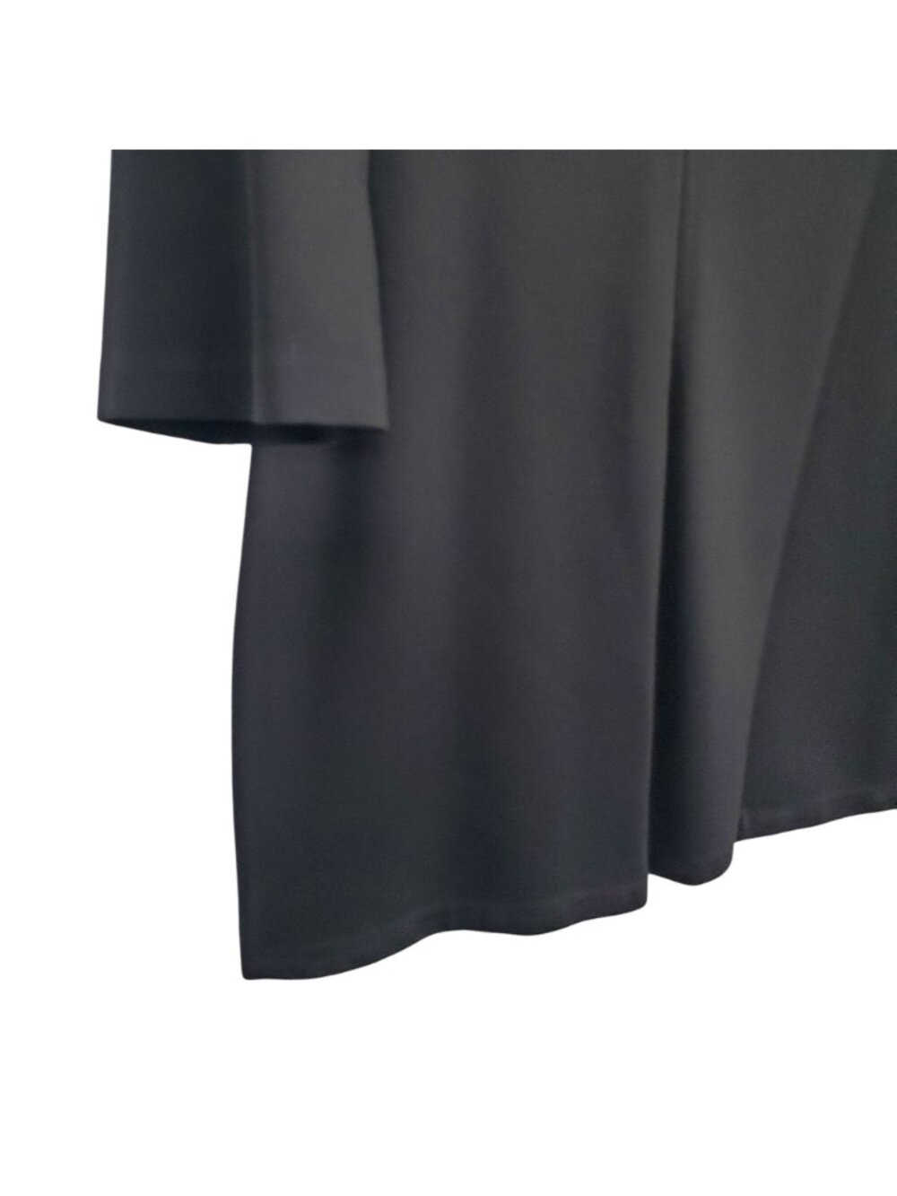 Everlane Size 14 Dress Ponte Knit The Long Sleeve Shift Minimalist Capsule Black - Picture 6 of 10